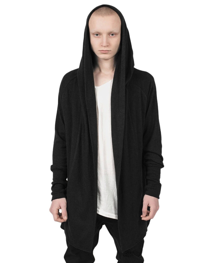 RUGAM WOOL HOODED CARDIGAN