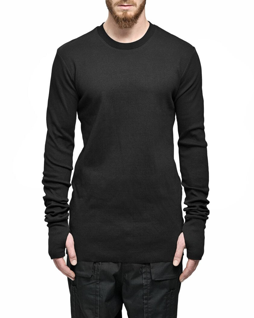 LAYERED RIB LONG SLEEVE T-SHIRT