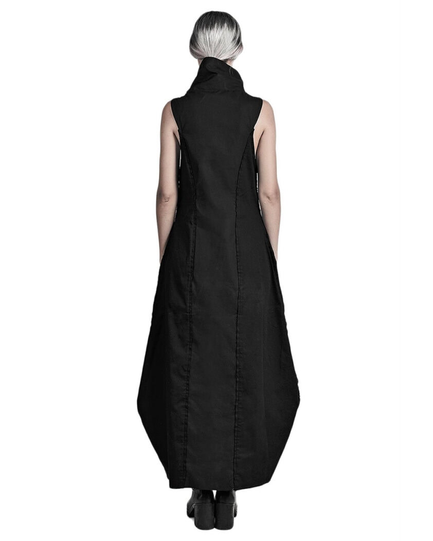 Constructive long collar dress