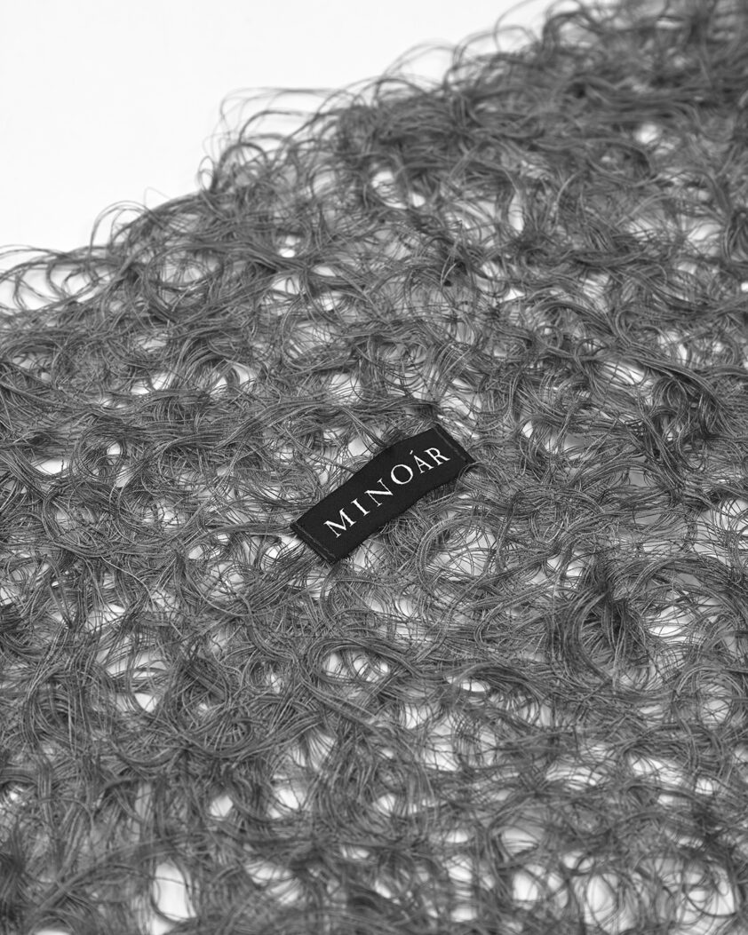 GREY FIBER BOND UNISEX SCARF