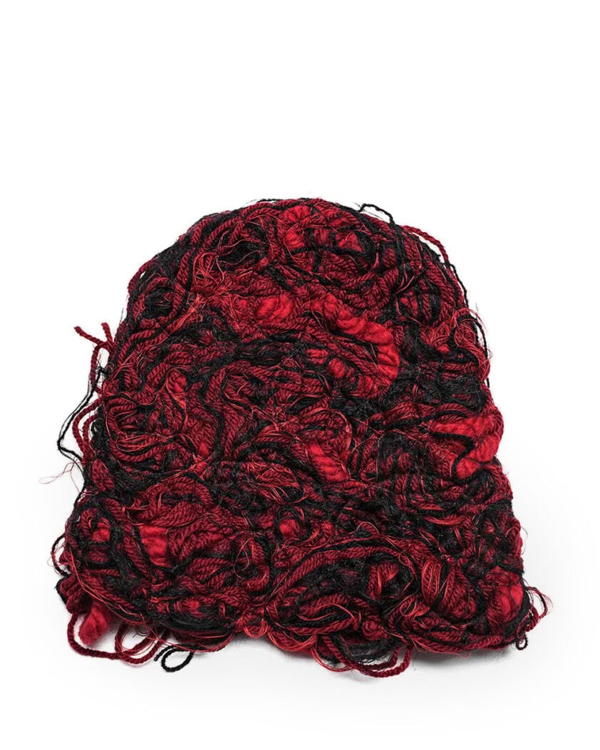 Red Fiber Bond Beanie Hat
