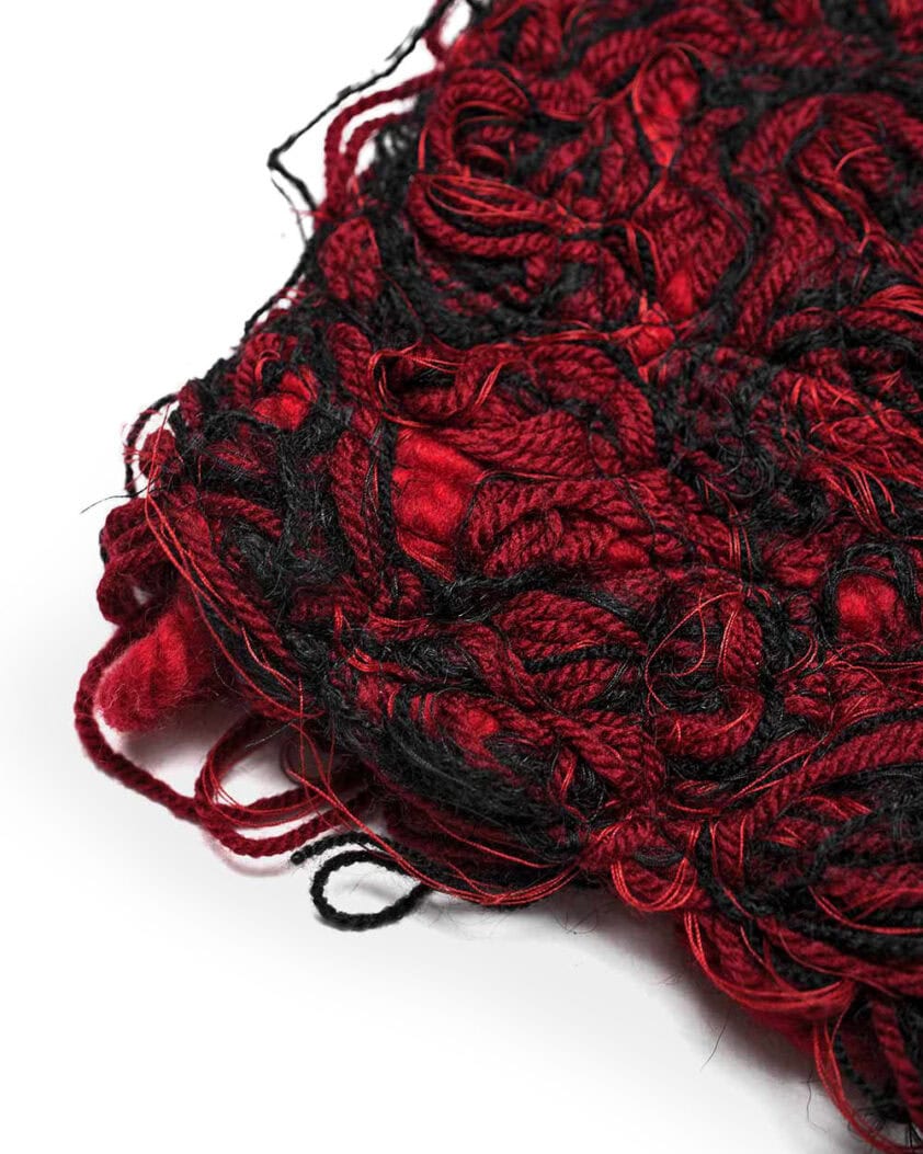 Red Fiber Bond Beanie Hat