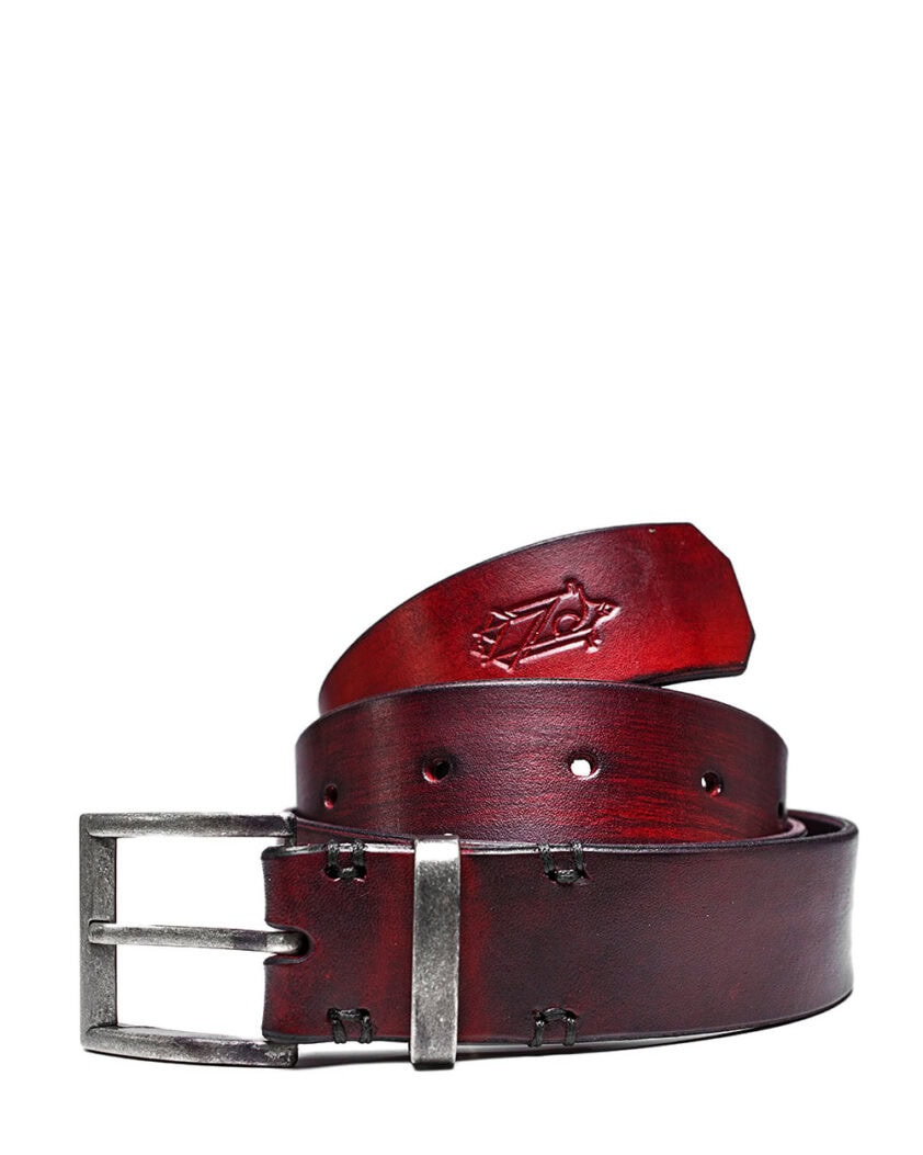 Red To Black Nuance Buckle Belt