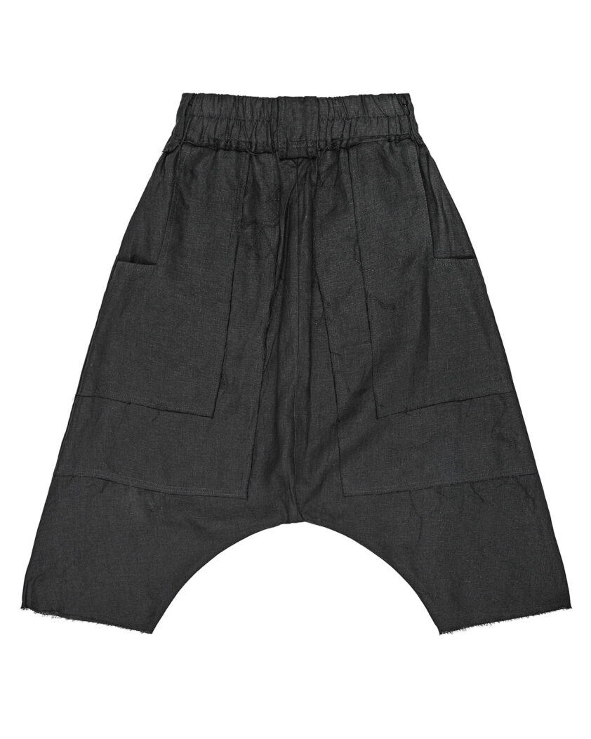 Cargo Volume Linen Shorts