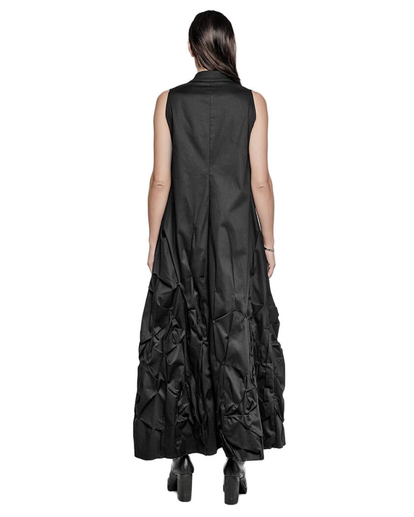 Crushed Robe Sleeveless Shirt