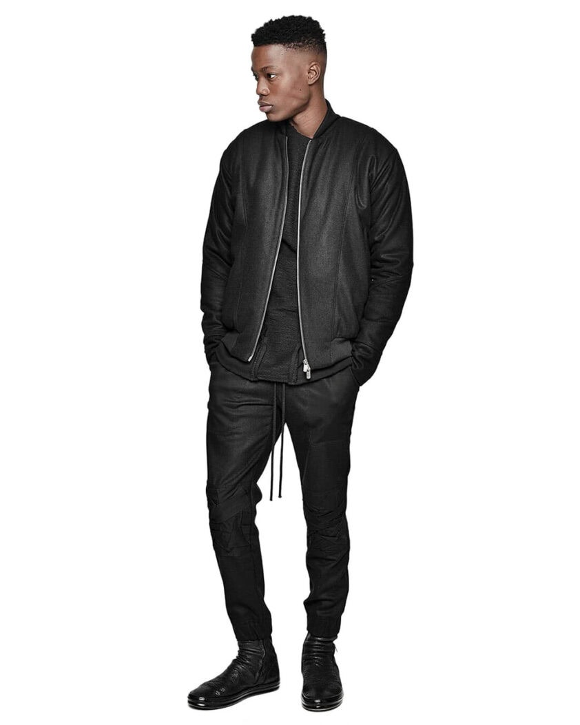 Wool Construct Bomber Jacket