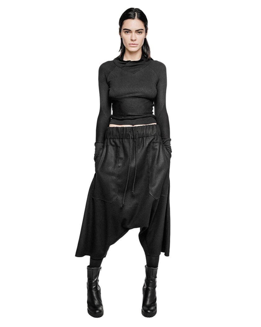 Wool Dropcrotch Winter Shorts