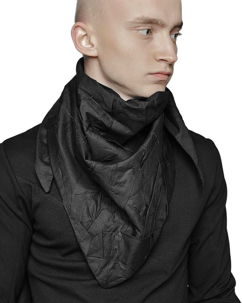 Crushed Triangle Scarf Headpiece