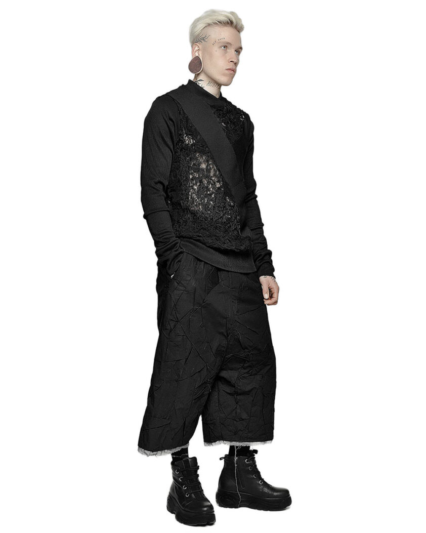 Fiber Bond Panel Contrast Sweater