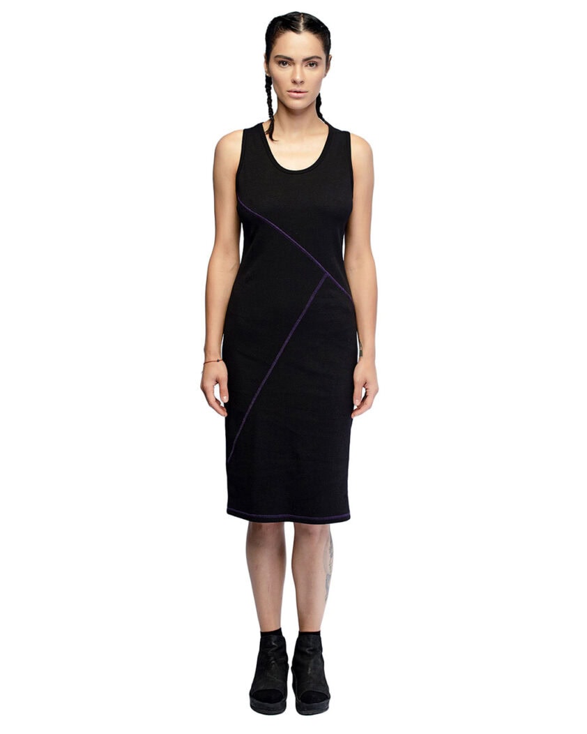 Angular Segment Elongated Dress Top