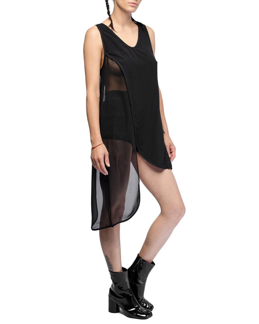 Asymmetric Layered Sleeveless Top