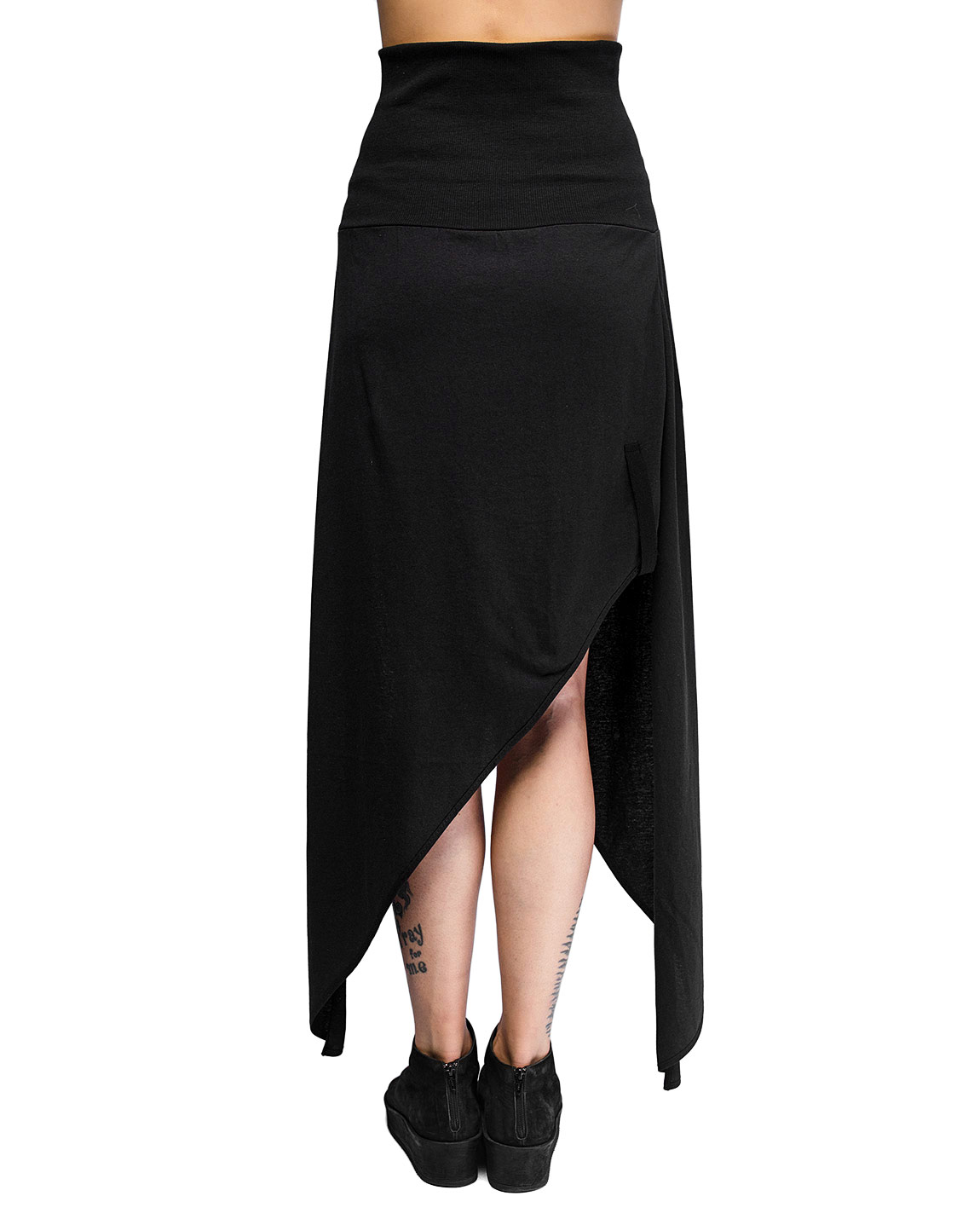 Duality High Waist Asymmetric Skirt