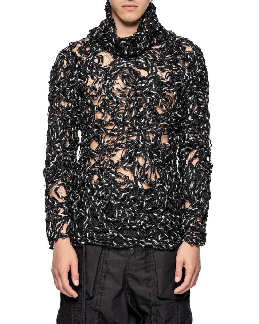 Aeriform Dark Contrast Fiber Bond Sweater