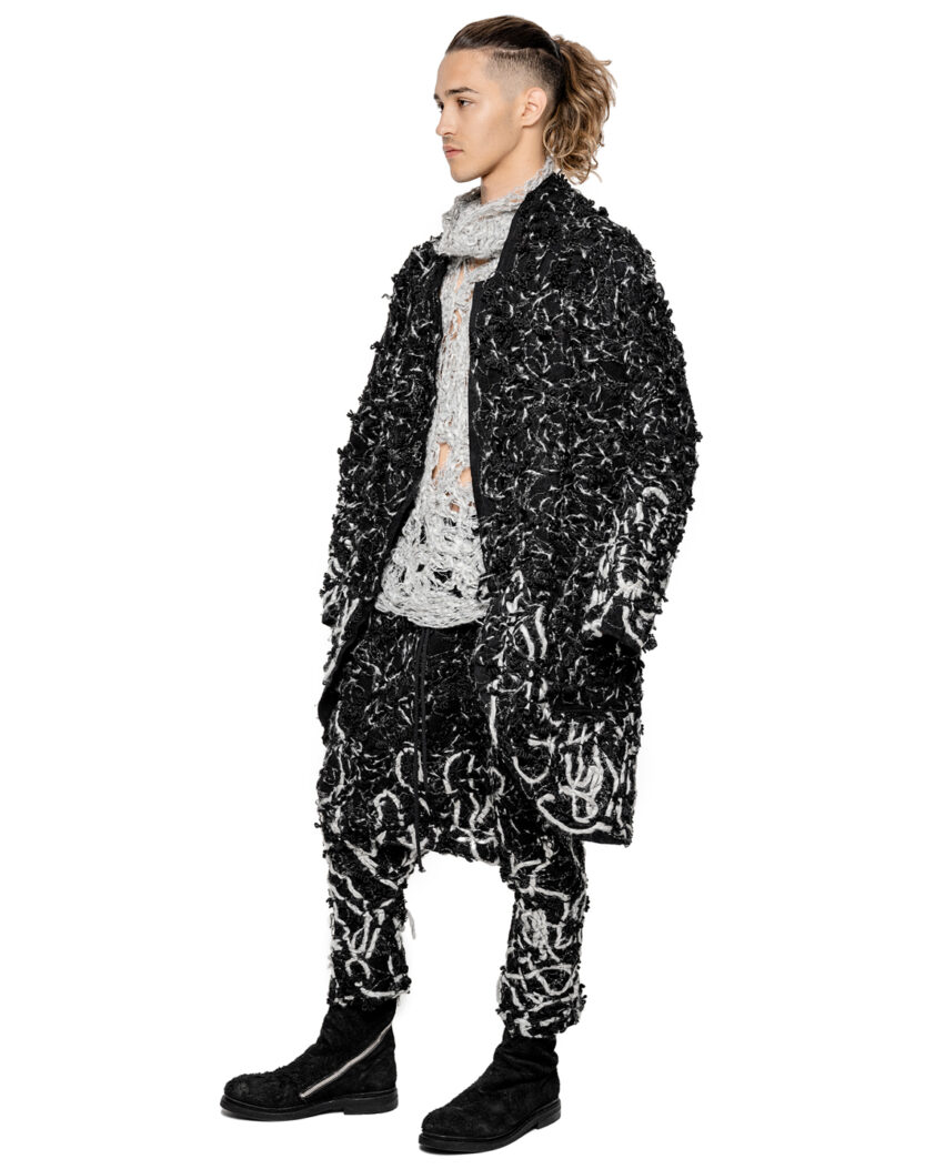 Phase Fiber Bond Dark Blend Wide Trousers