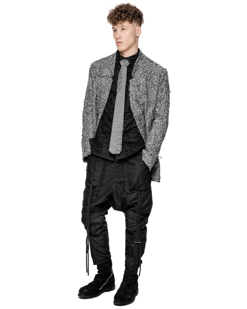 Phase Light Grey Deconstruct Tie