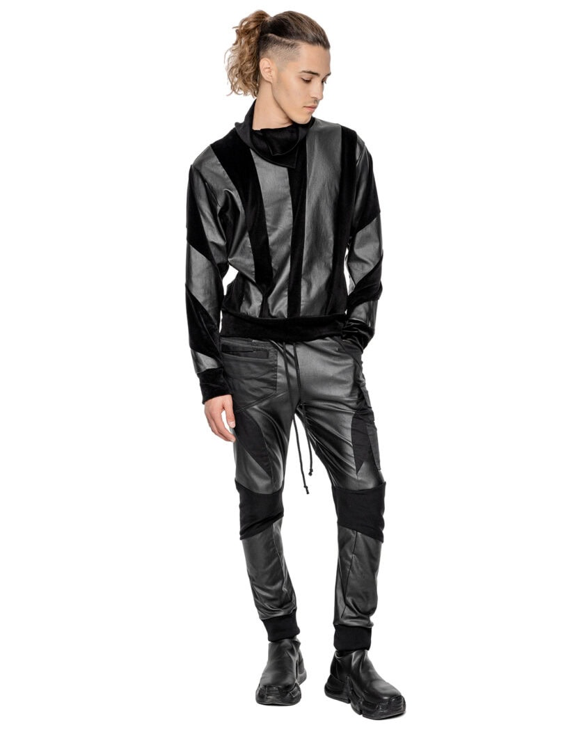 Velocity Linear Panel Biker Trousers