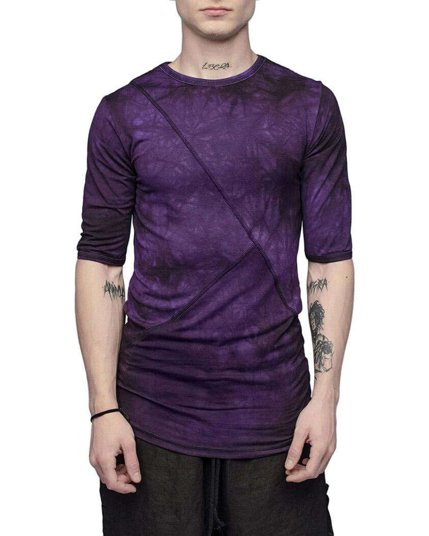Segment Dyed Violet T-shirt