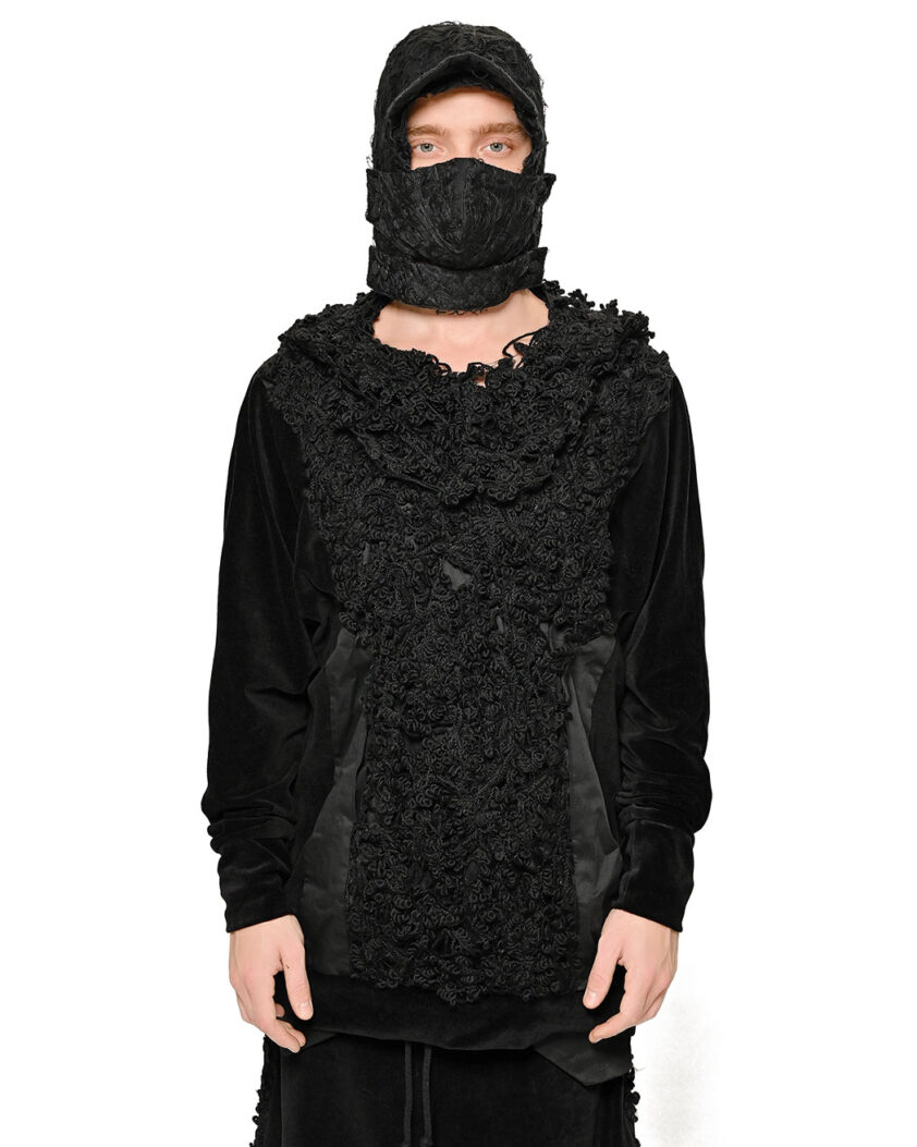 PHASE FIBER BOND BLACK VISOR Head Mask