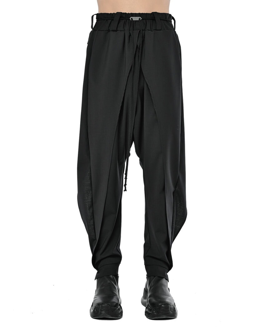 Trigon Black Layers Volume Pants