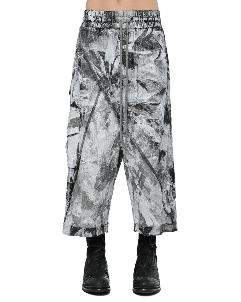 Object Coated Wide Layer Crop Pants