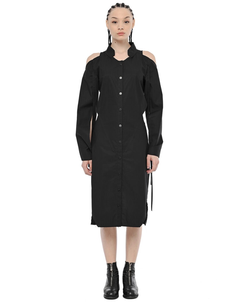 Open Shoulders Deconstruct Dress Shirt