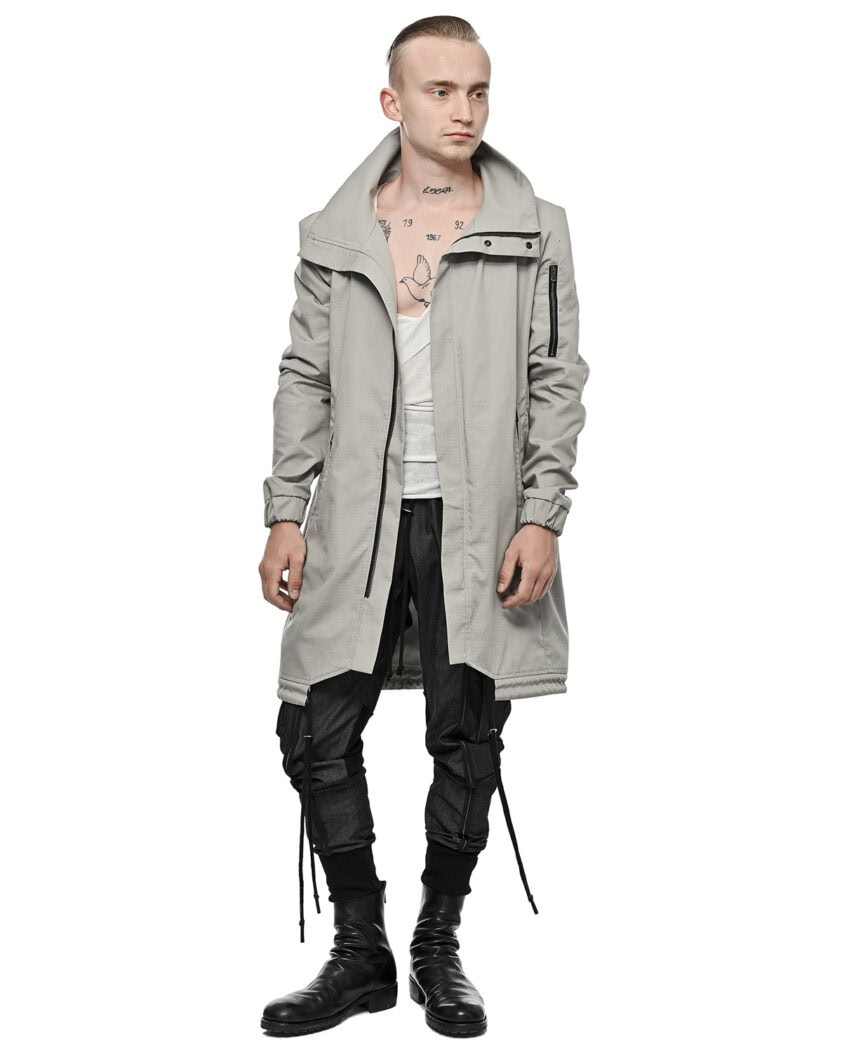 Ripstop High Collar Hexagon Parka