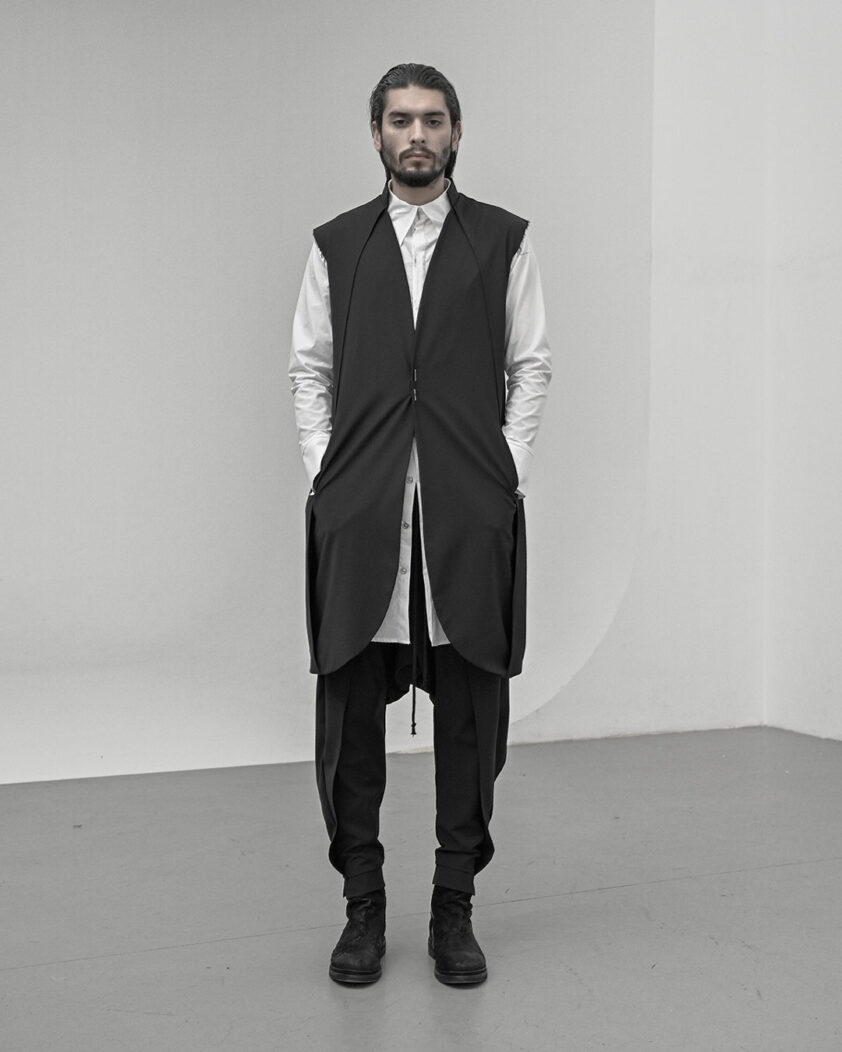 Trigon Black Layers Volume Pants