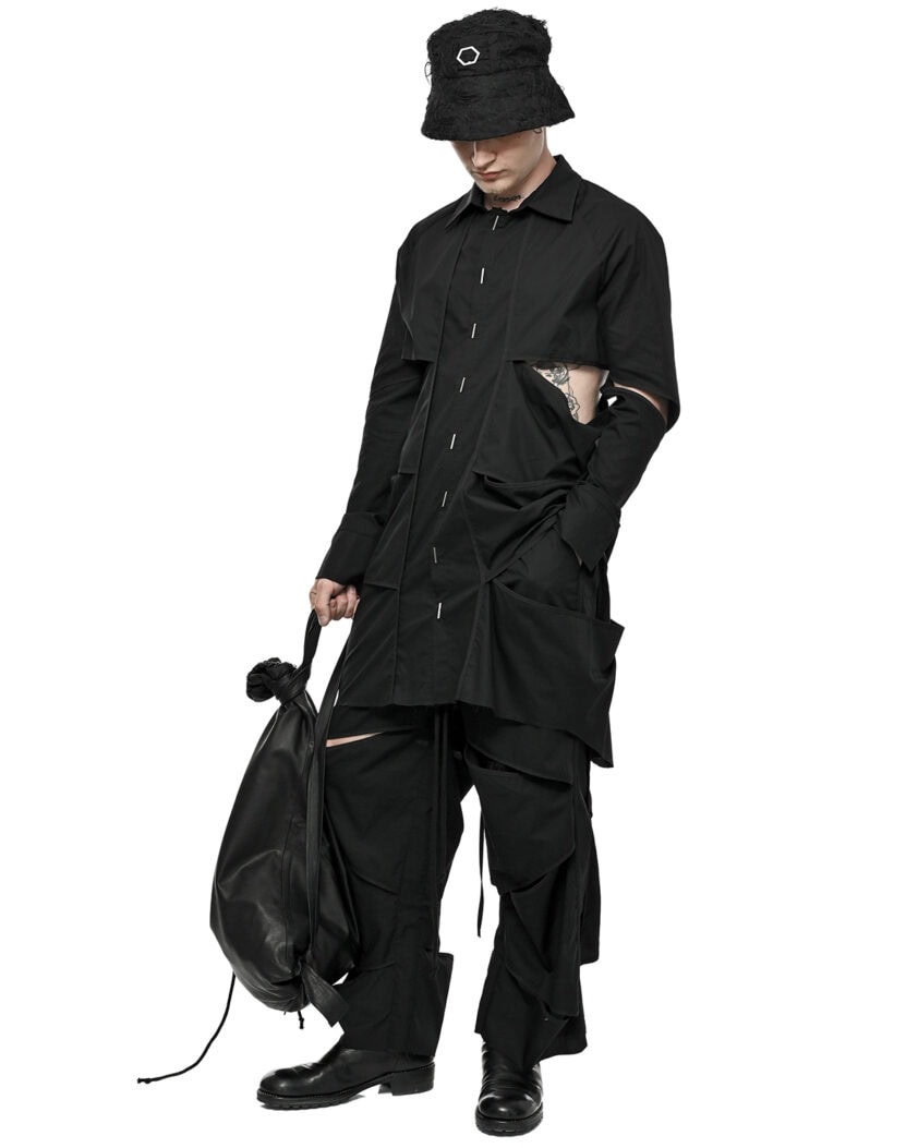 Division Cut Linear Collar Shirt