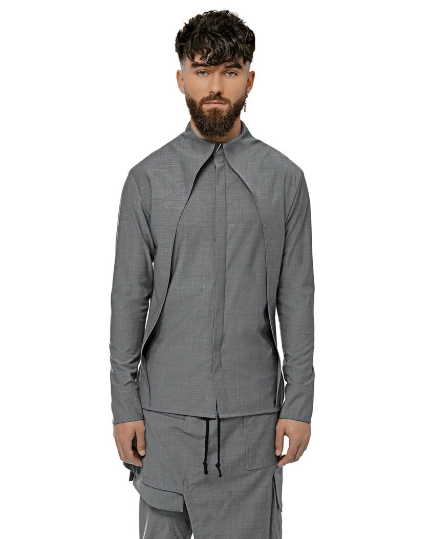 Steel Trigon Collar Shirt