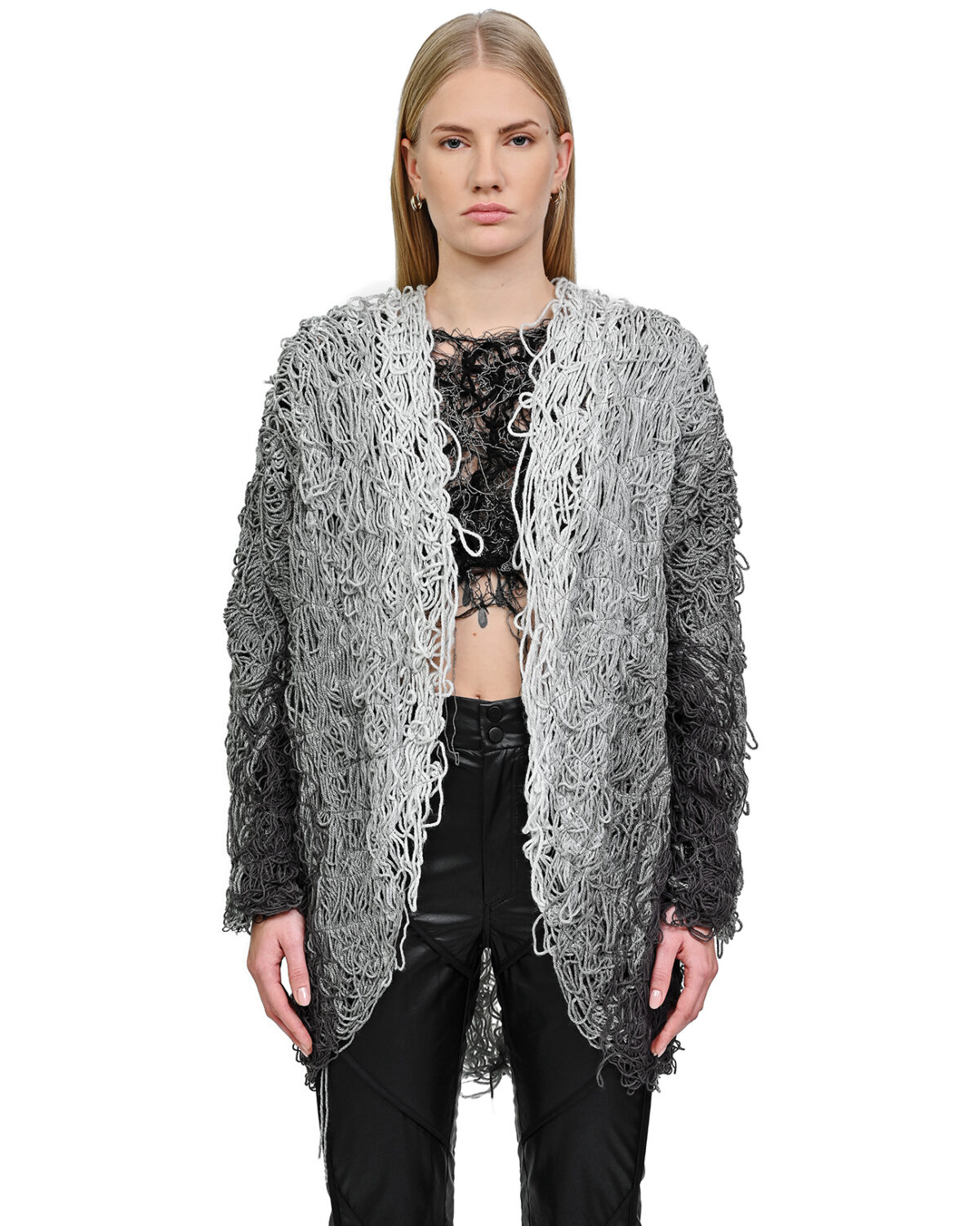 Fiber Bond Progress Grey Cardigan