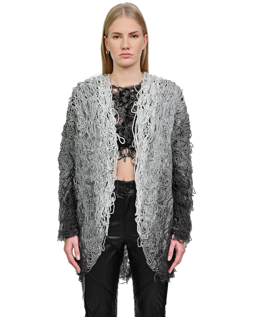 Fiber Bond Progress Grey Cardigan