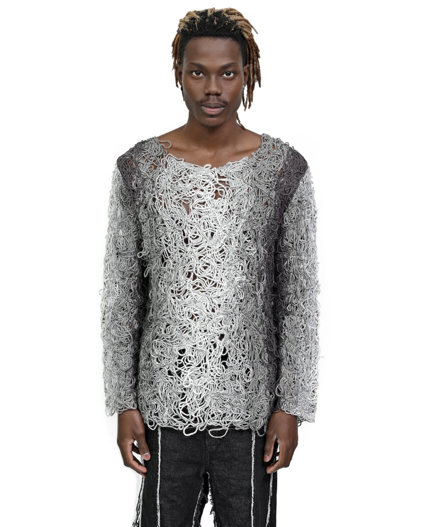 Fiber Bond Progress Grey Sweater