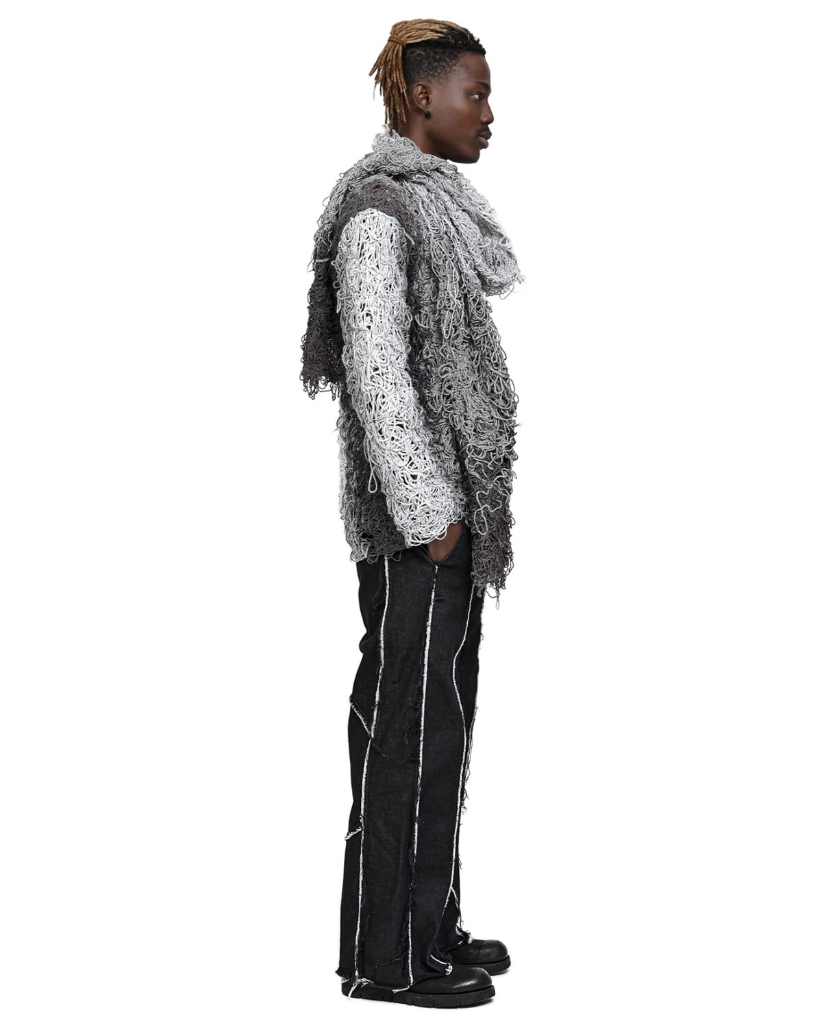 Fiber Bond Progress Grey Sweater