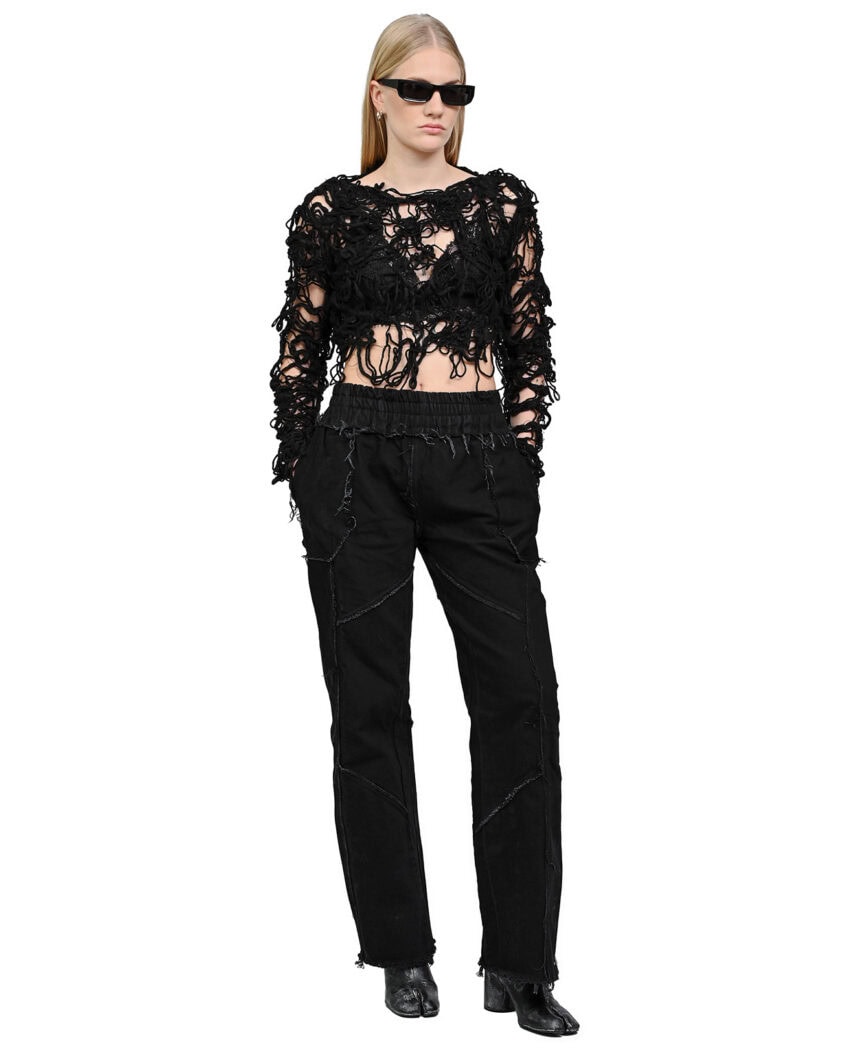 Fiber Bond Relativ Crop Sweater