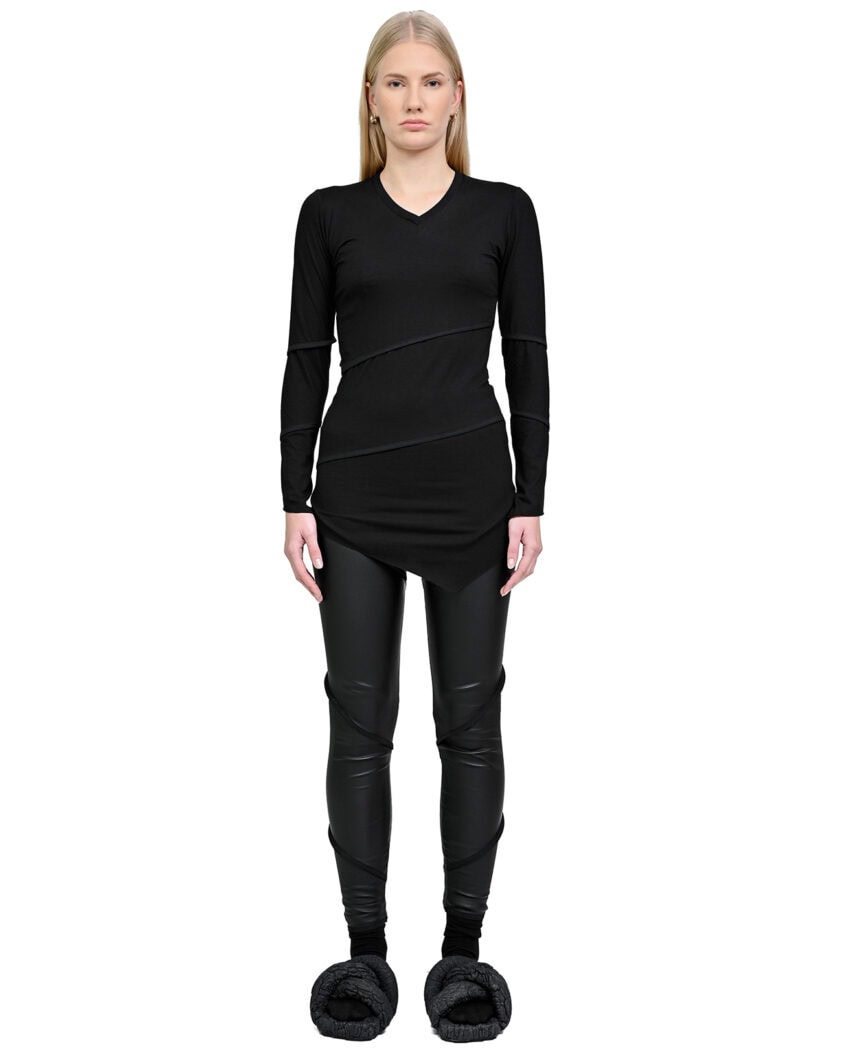Particle Long Sleeve Asymmetric Top