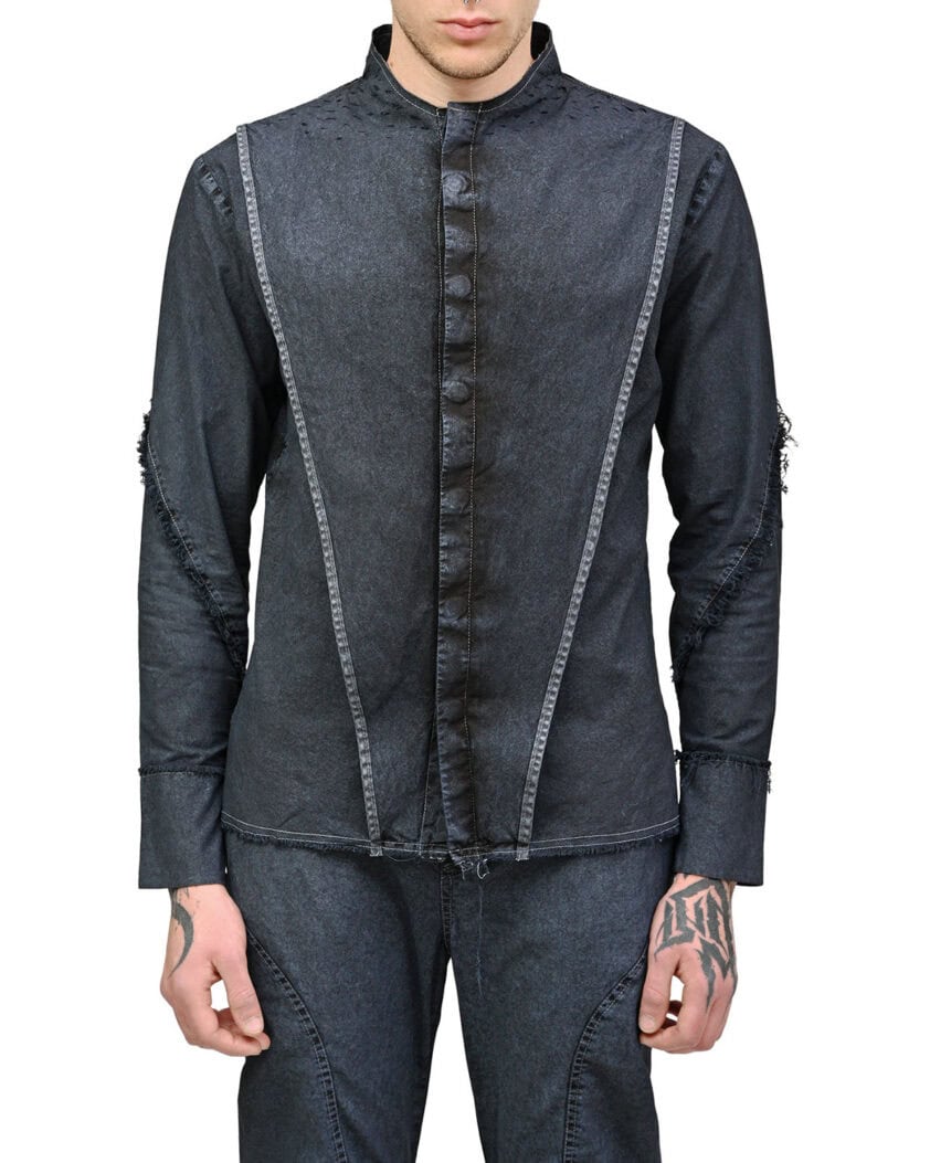 Deconstruct Depth Textured Layers Shirt