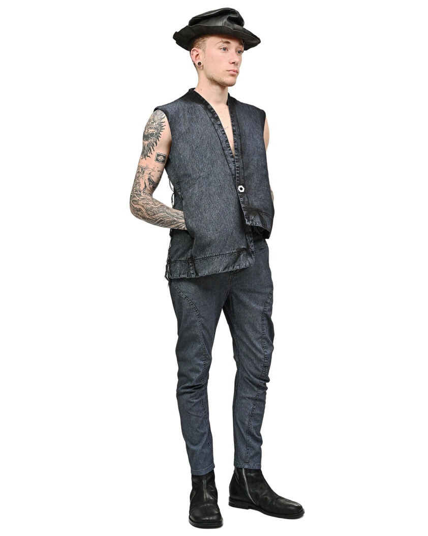 Depth Texture Asymmetric Vest