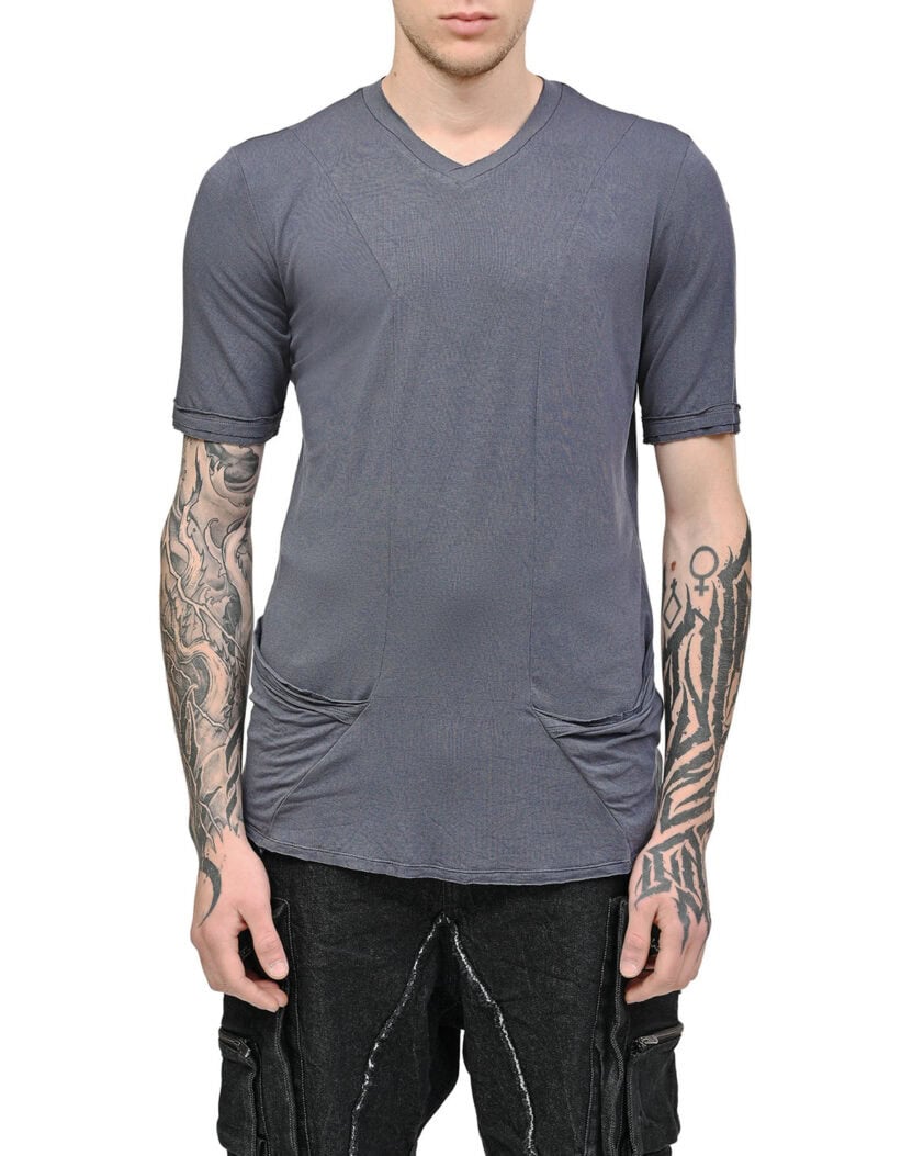 Lavender Construct Pockets T-shirt