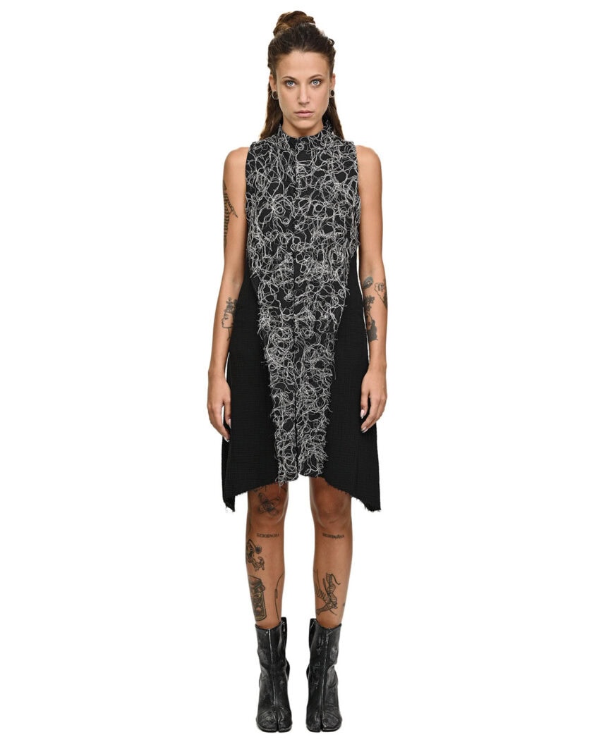 Contrast Fiber Bond Soft Dress