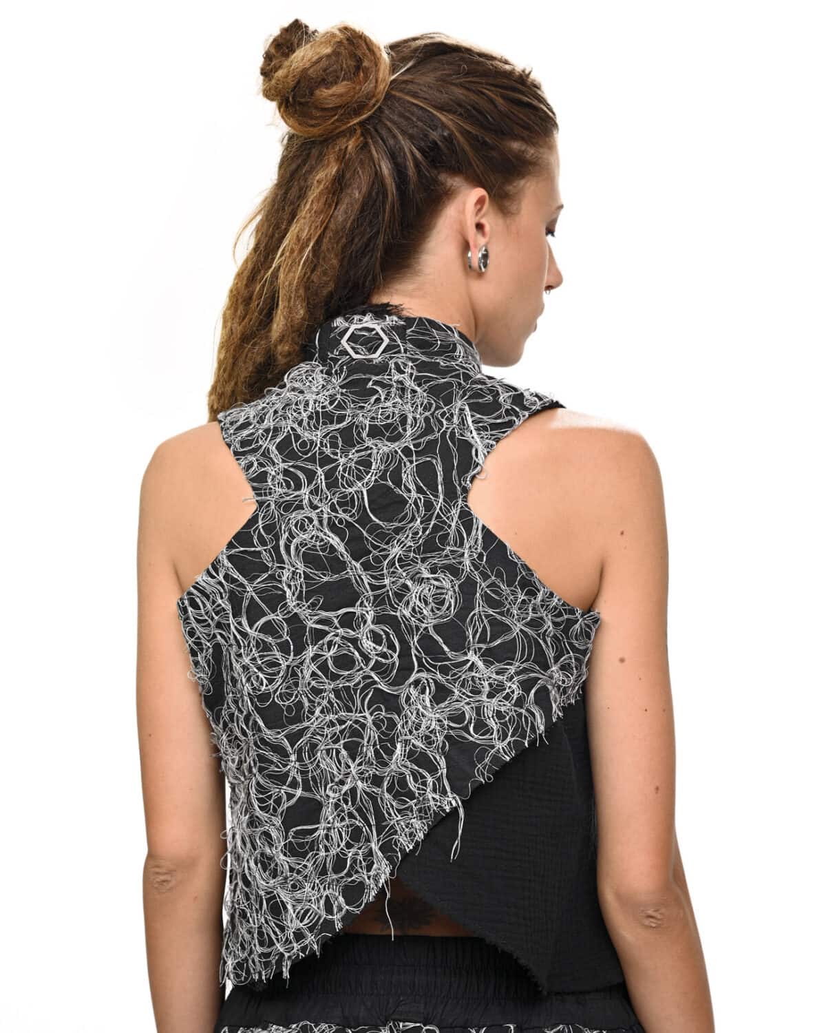 Contrast Angle Construct Vest