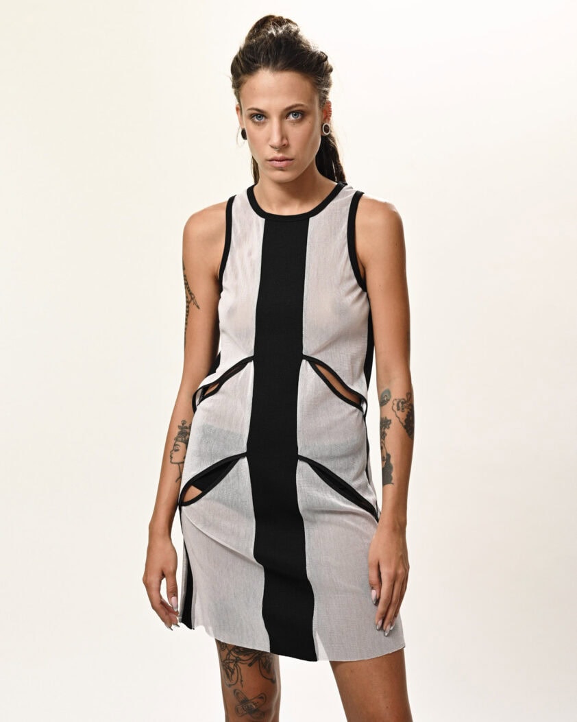 Division Contrast Sheer Top