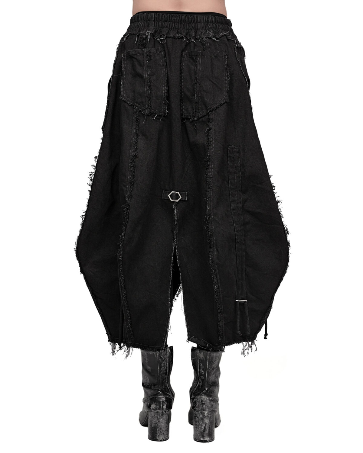 Cargo Volume Transform Denim Skirt