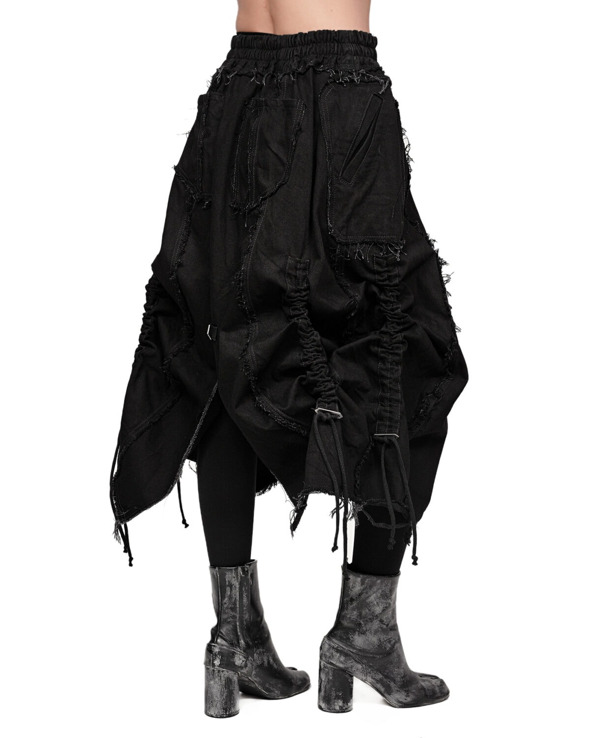 Cargo Volume Transform Denim Skirt