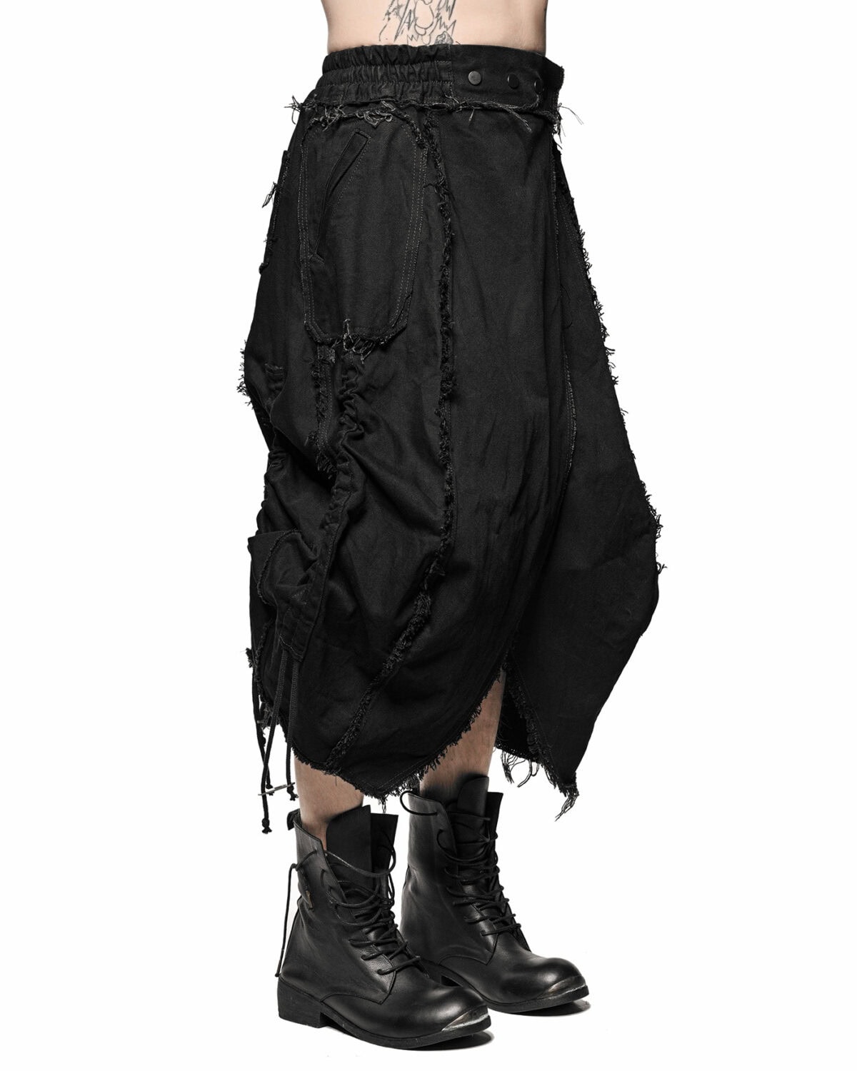 Cargo Volume Transform Denim Skirt