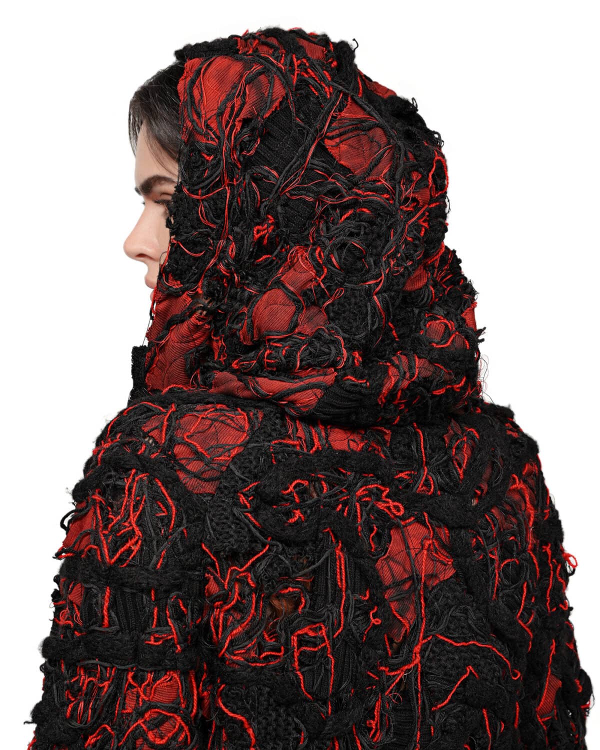 Fiber Bond Volcano Hooded Cardigan