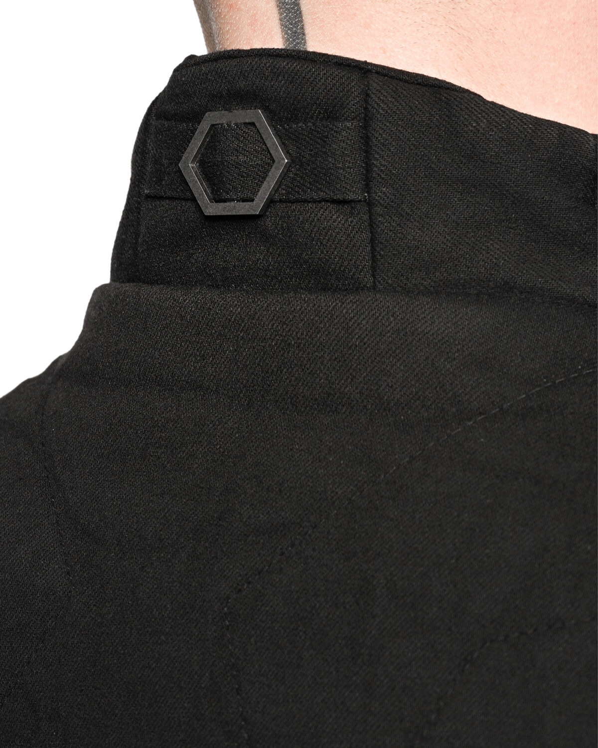 Linear Quilt Denim Puffer Vest