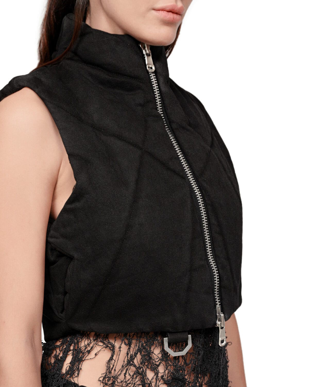 Linear Quilt Puffer Vest
