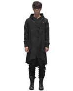 Reverse Edge Hood Buckle Cardigan