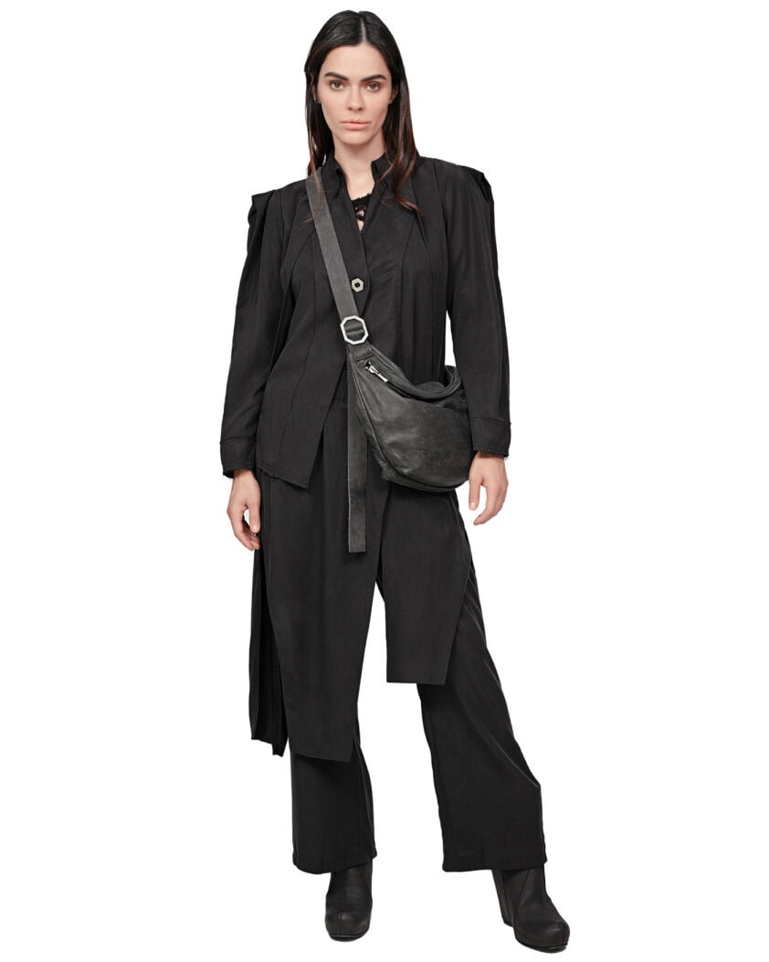 Soft Layers Asymmetry Skirt Pants