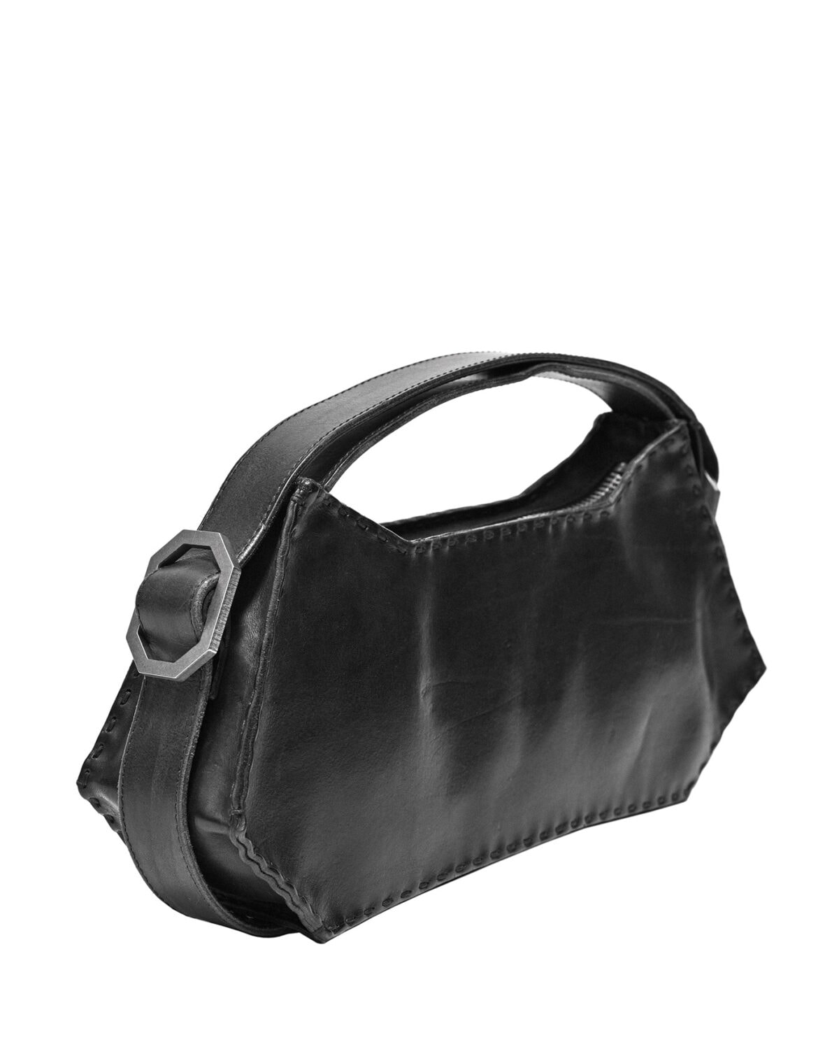Oracle Leather Shoulder Hexa Bag
